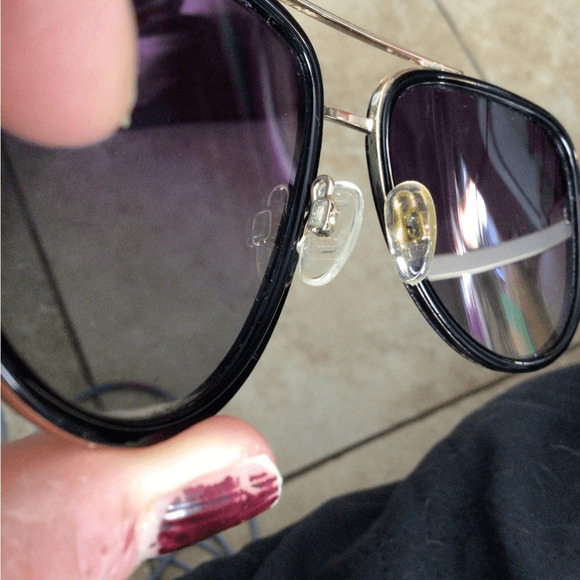 NEW ! Rare Quay POLARIZED Black and Gold Aviator ALL IN MINI Sunglasses main image 7